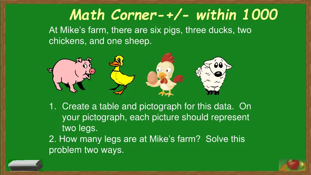 math corner within 1000 at mike s farm there