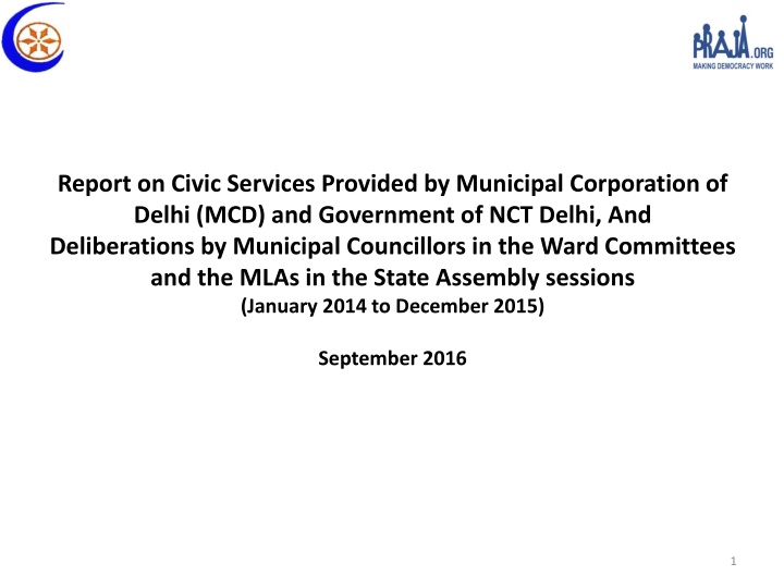 report on civic services provided by municipal