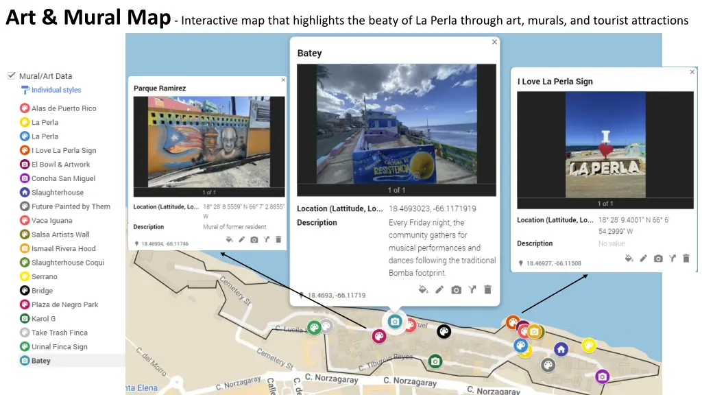 art mural map interactive map that highlights