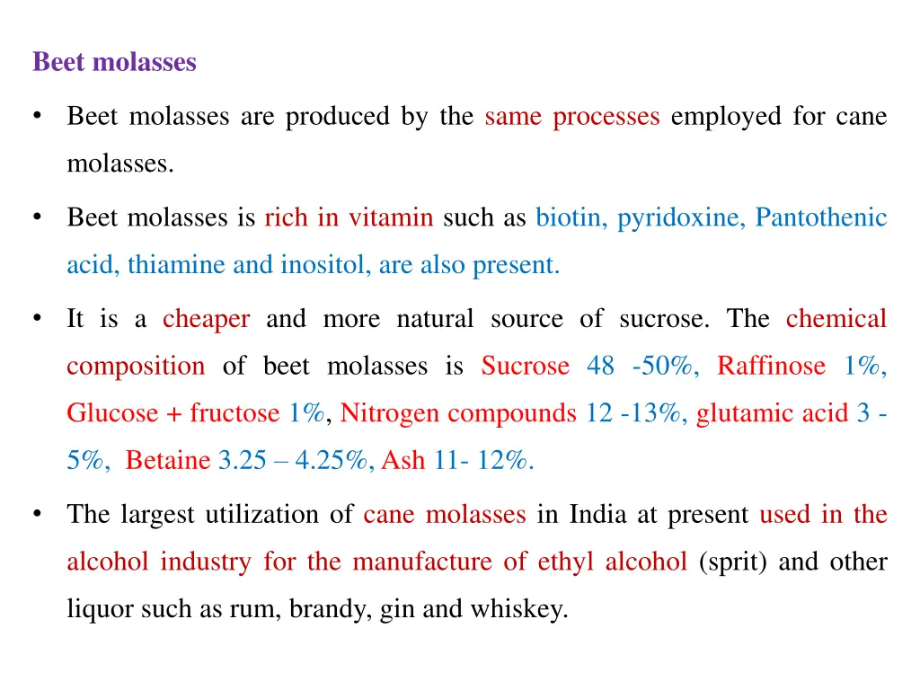 beet molasses