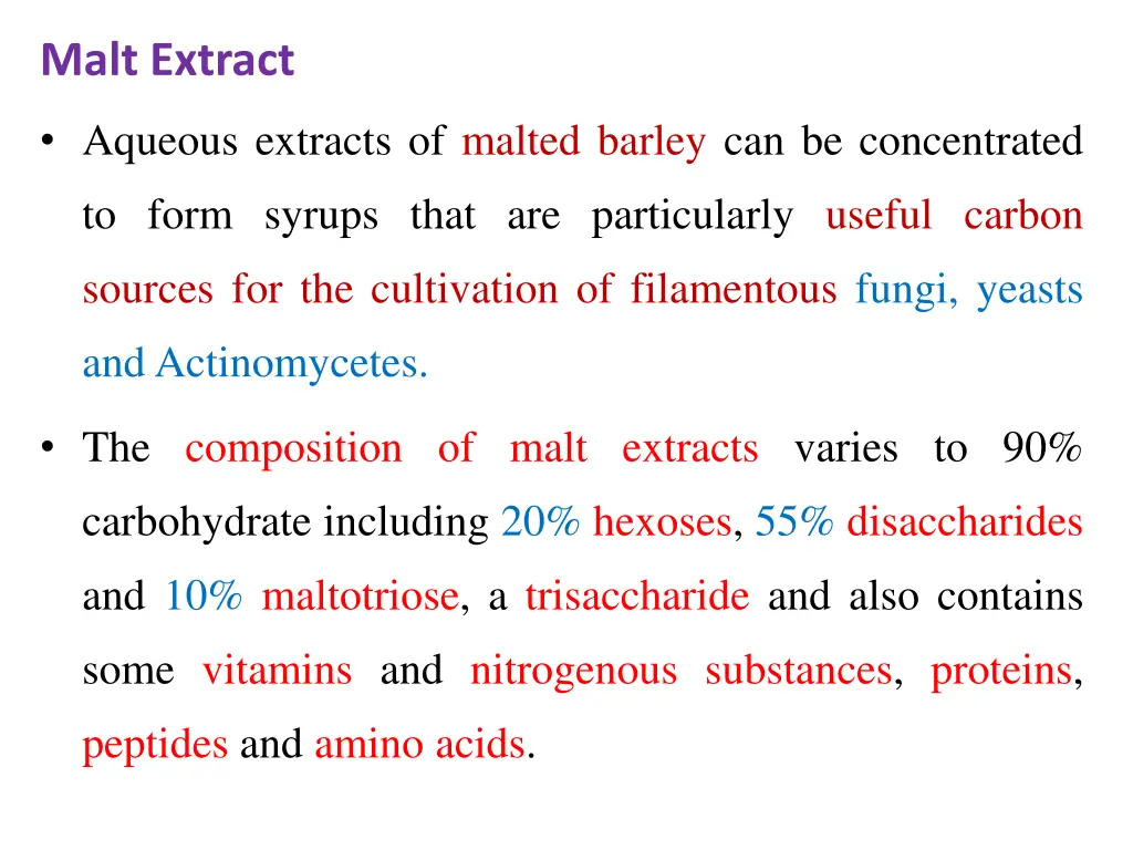 malt extract