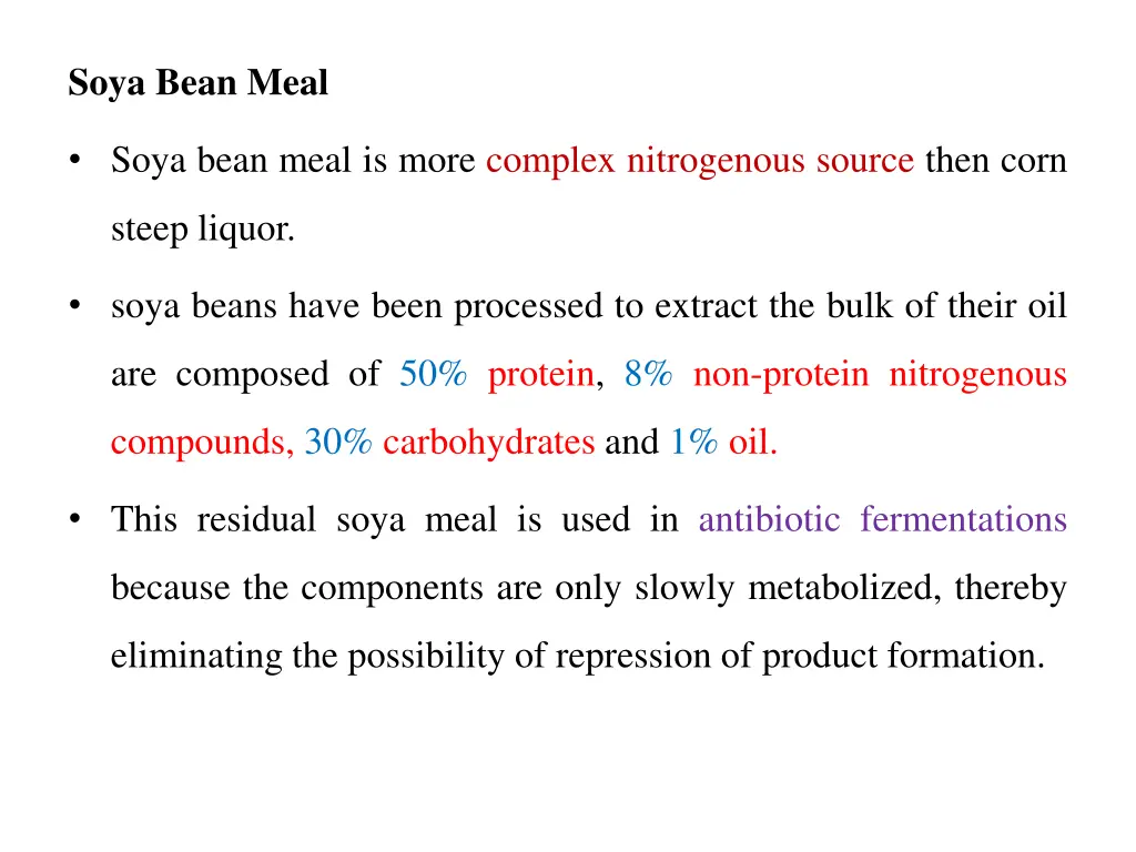 soya bean meal