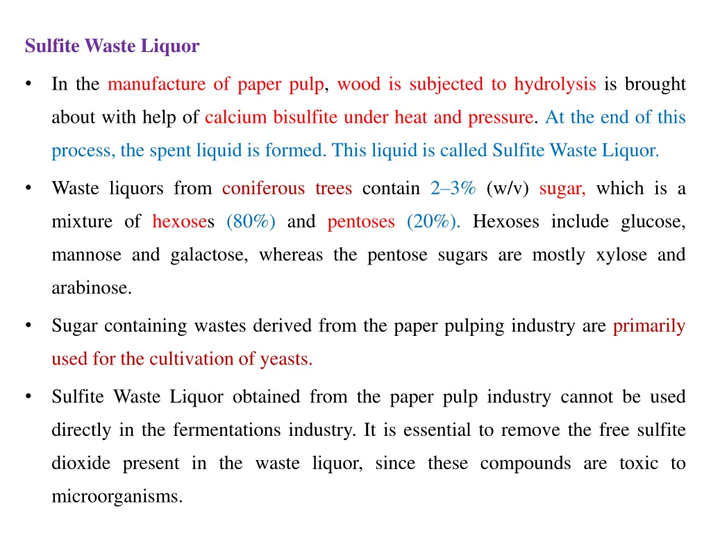 sulfite waste liquor