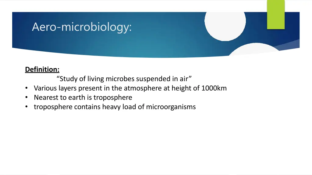 aero microbiology