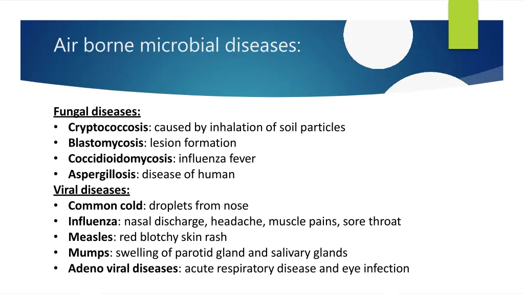 air borne microbial diseases 1