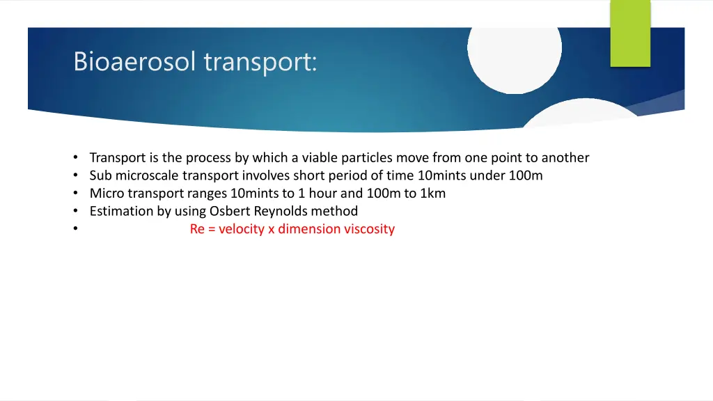 bioaerosol transport