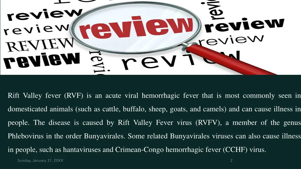 rift valley fever rvf is an acute viral