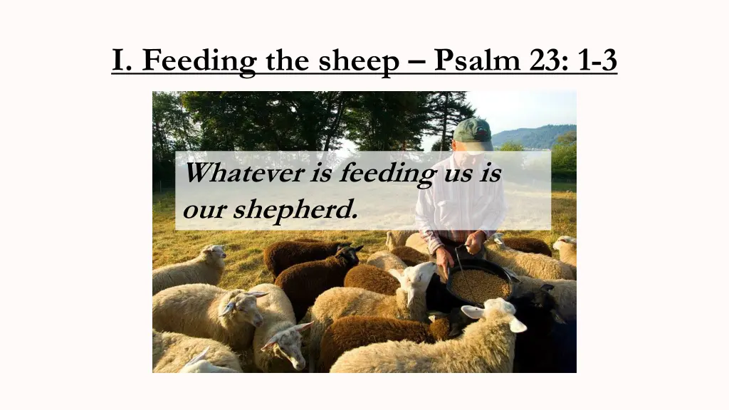 i feeding the sheep psalm 23 1 3 1