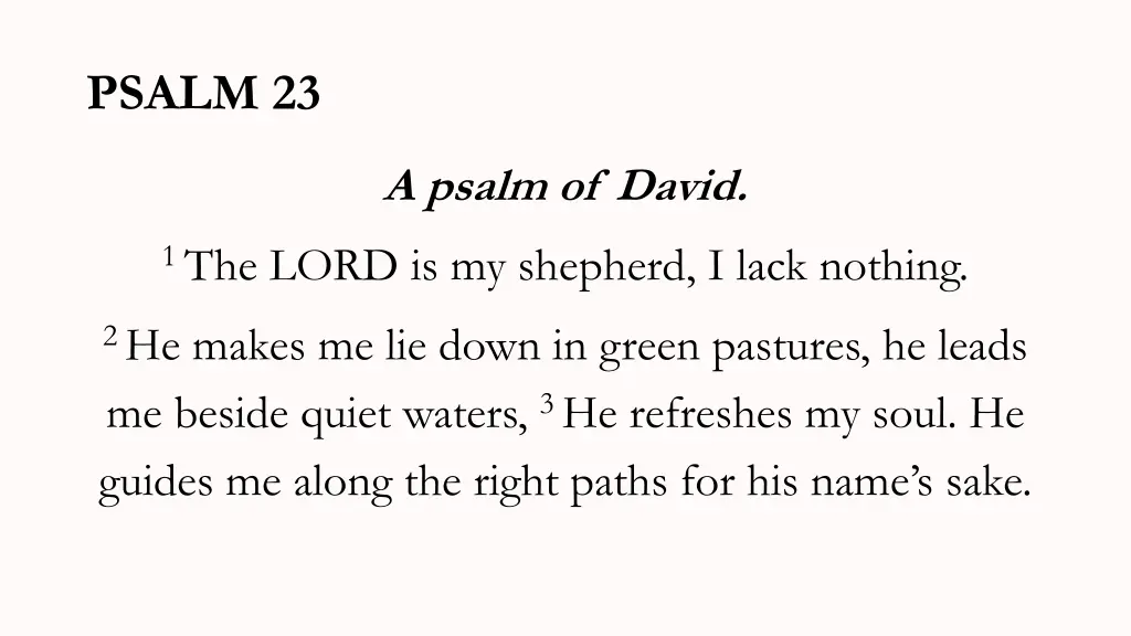 psalm 23