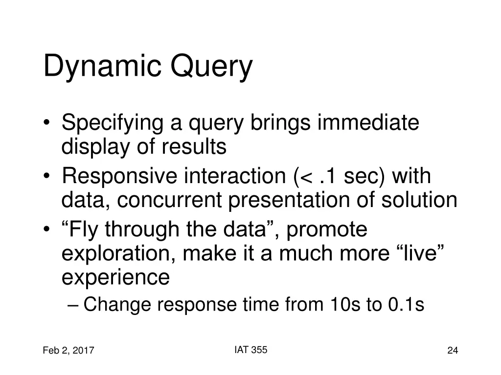 dynamic query 1