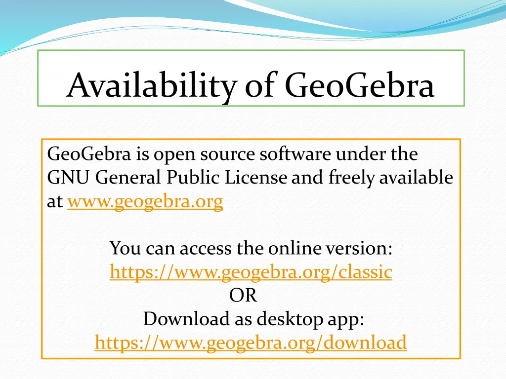 availability of geogebra