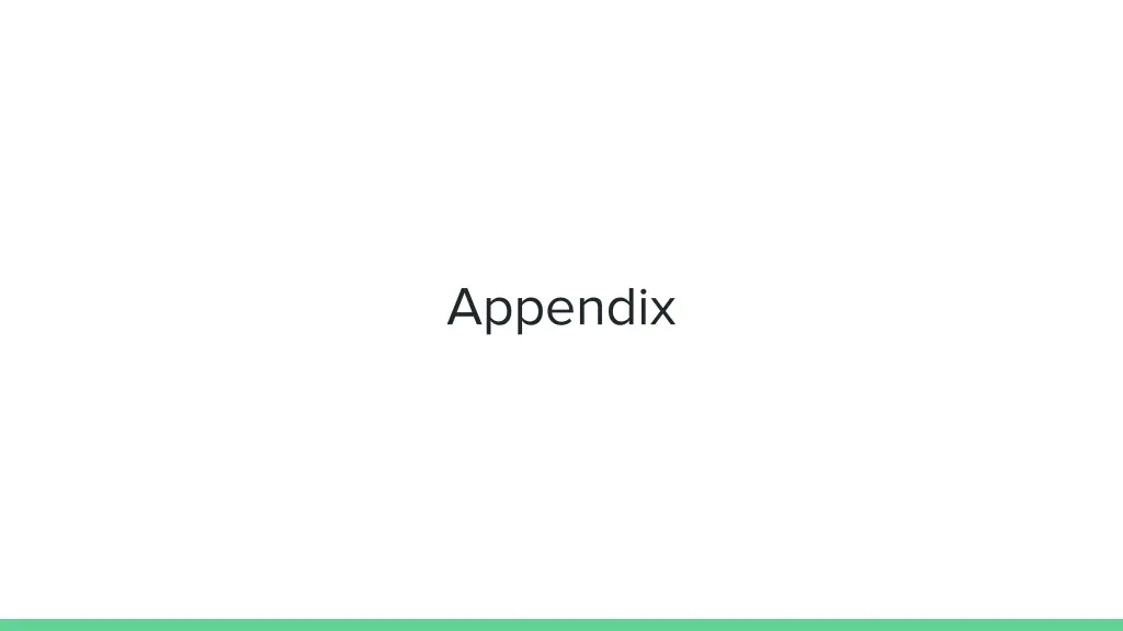 appendix