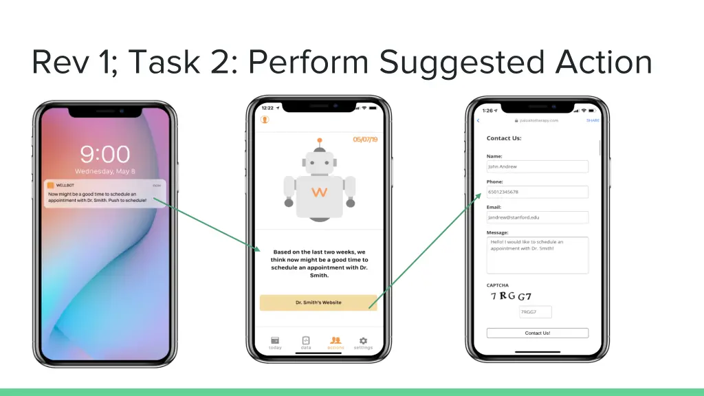 rev 1 task 2 perform suggested action