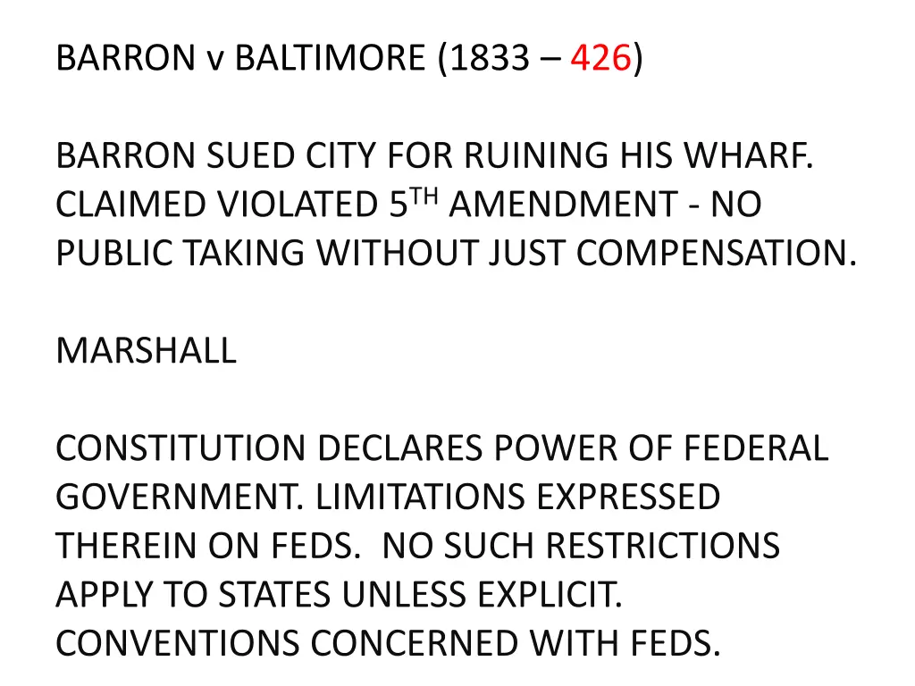 barron v baltimore 1833 426