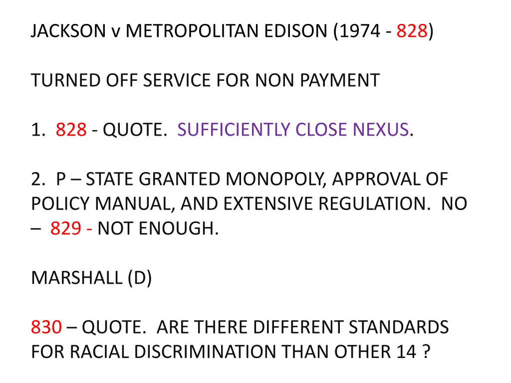 jackson v metropolitan edison 1974 828