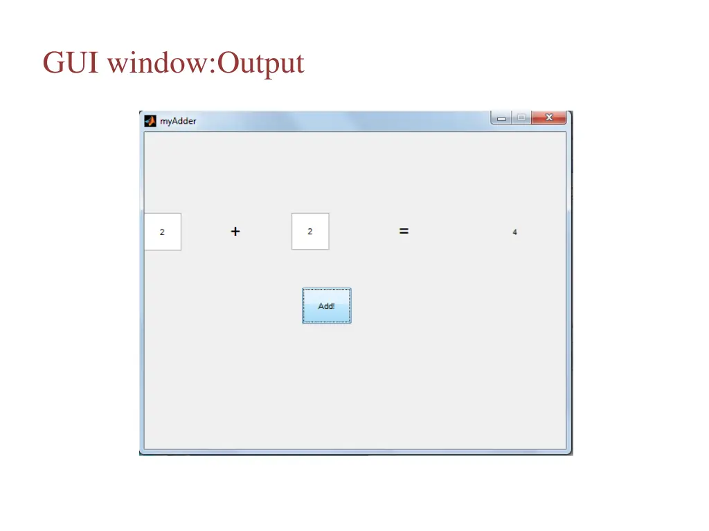 gui window output