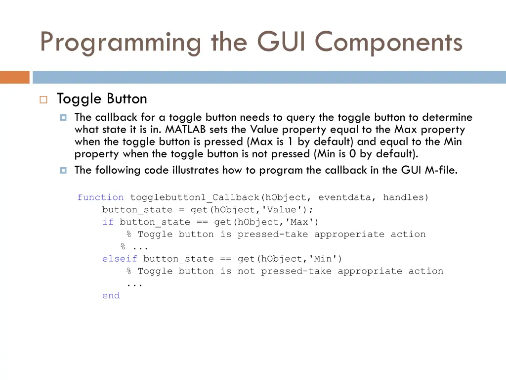 programming the gui components 1