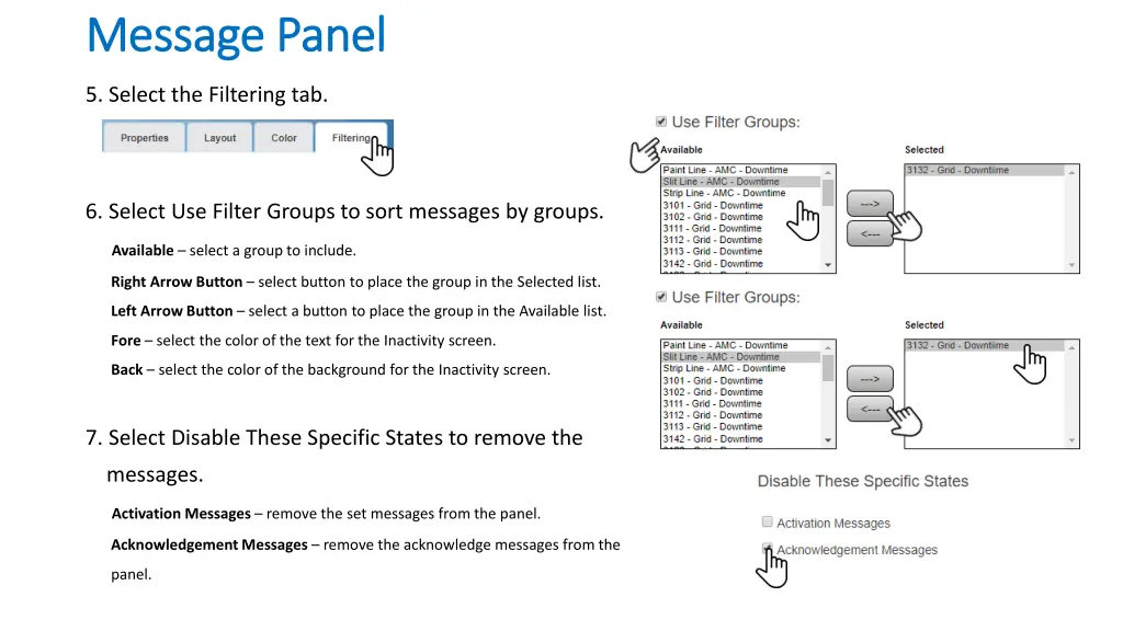 message panel message panel 1