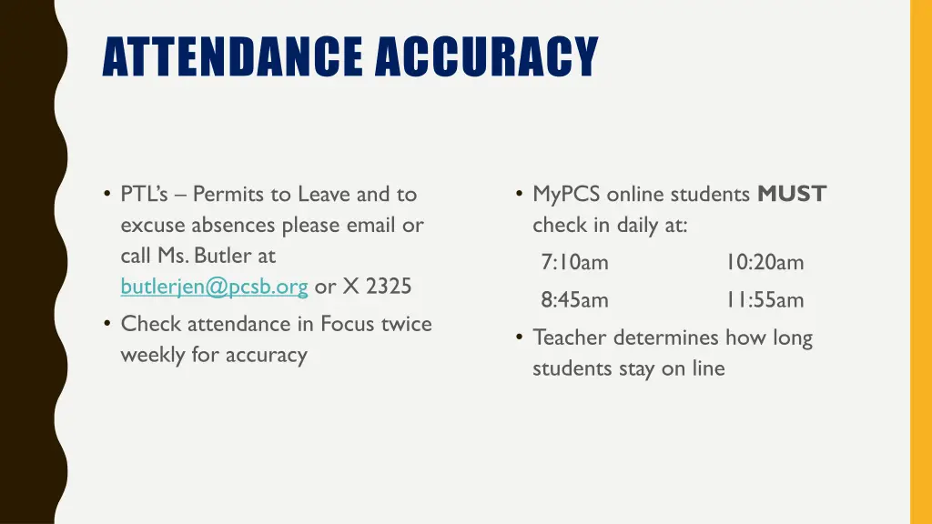 attendance accuracy