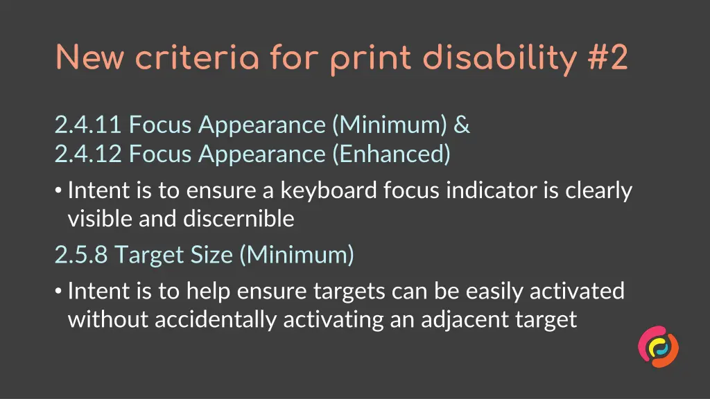 new criteria for print disability 2