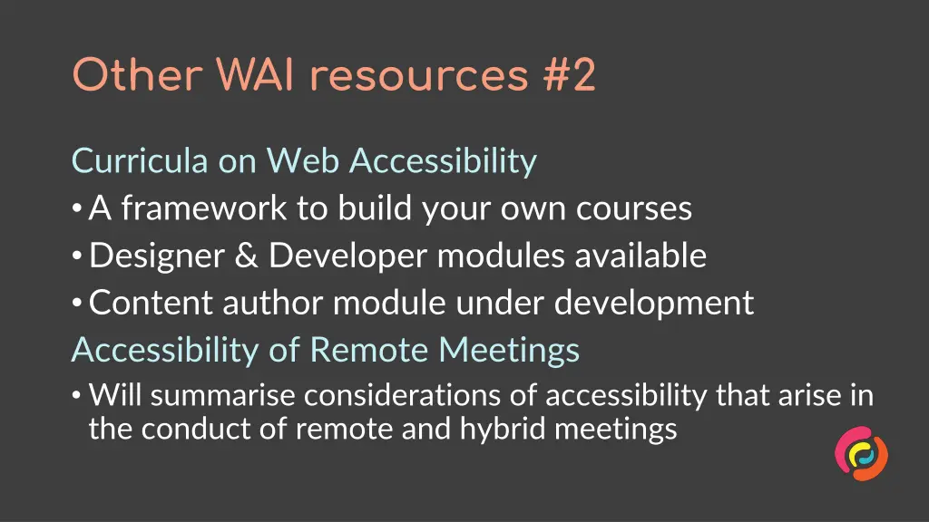 other wai resources 2