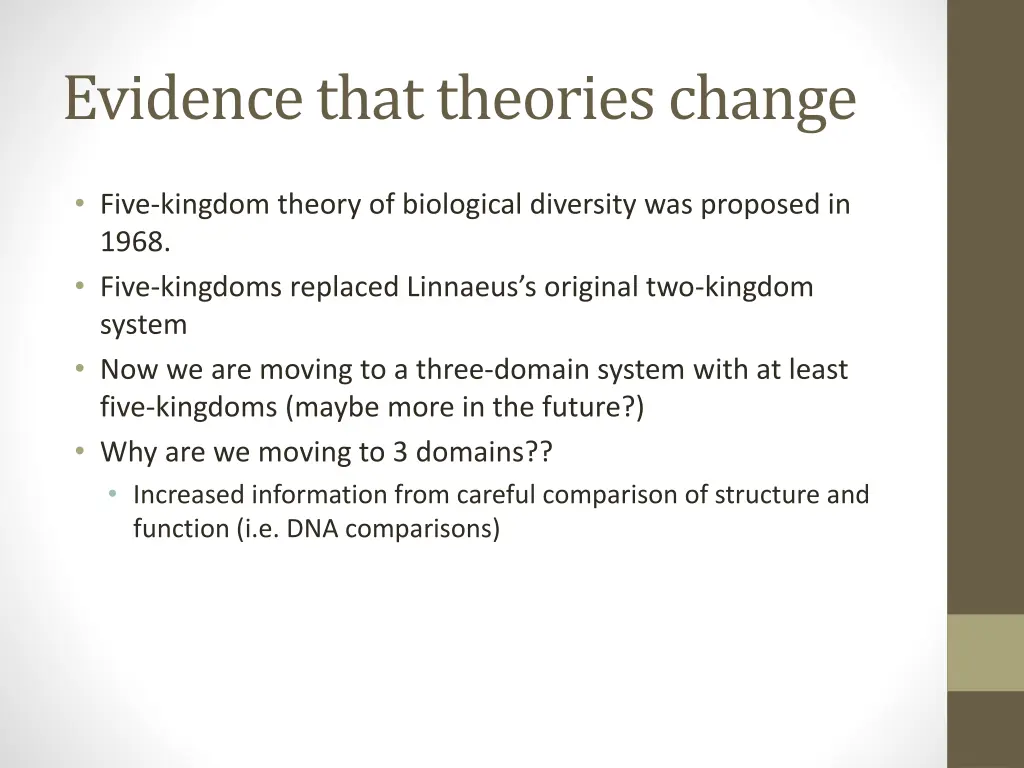 evidence that theories change