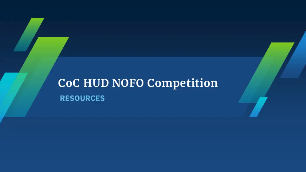 coc hud nofo competition resources