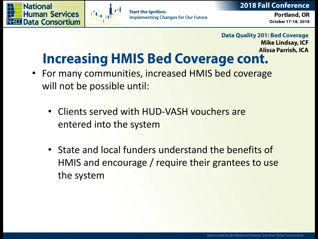 for many communities increased hmis bed coverage 1