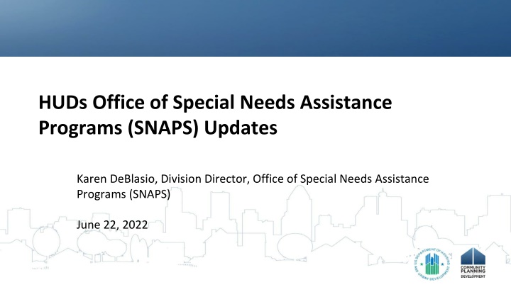 huds office of special needs assistance programs