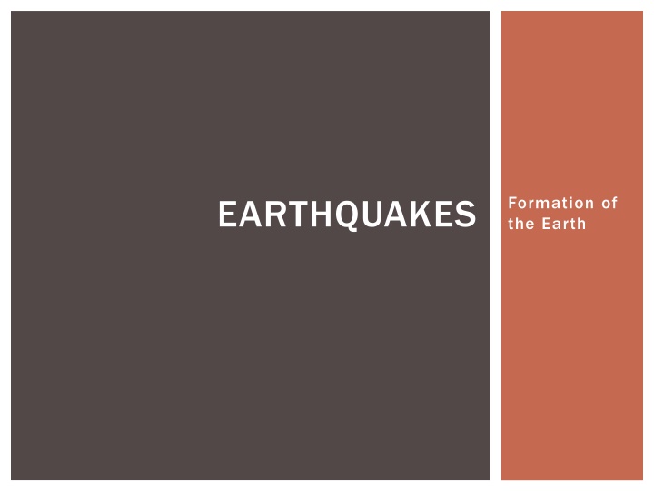 earthquakes