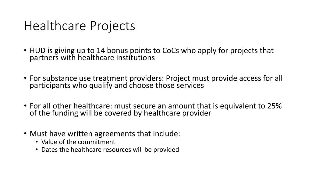 healthcare projects