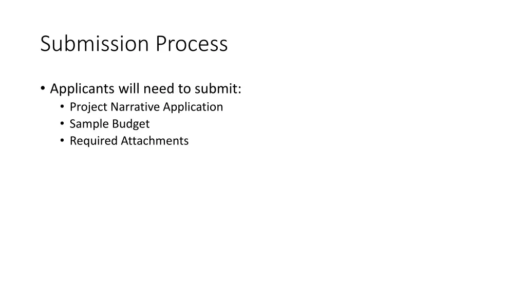 submission process