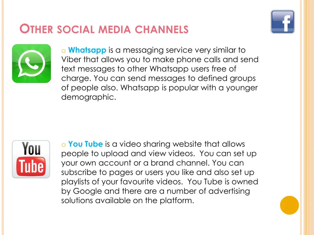 o ther social media channels 1