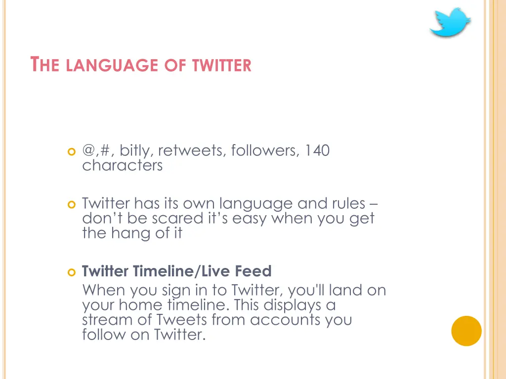 t he language of twitter