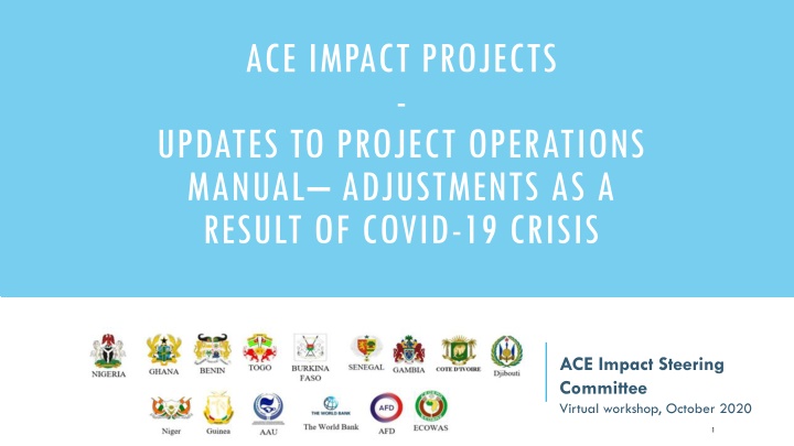 ace impact projects updates to project operations