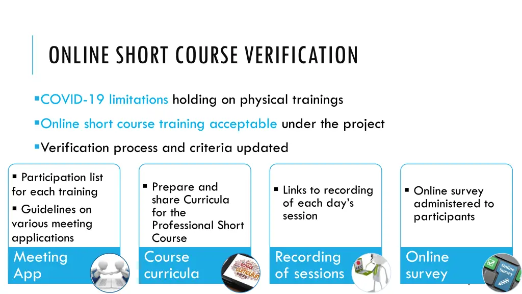 online short course verification