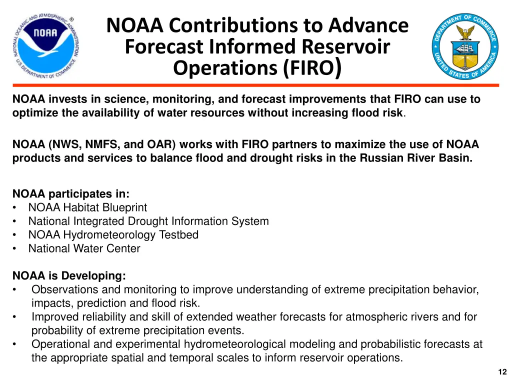 noaa contributions to advance forecast informed