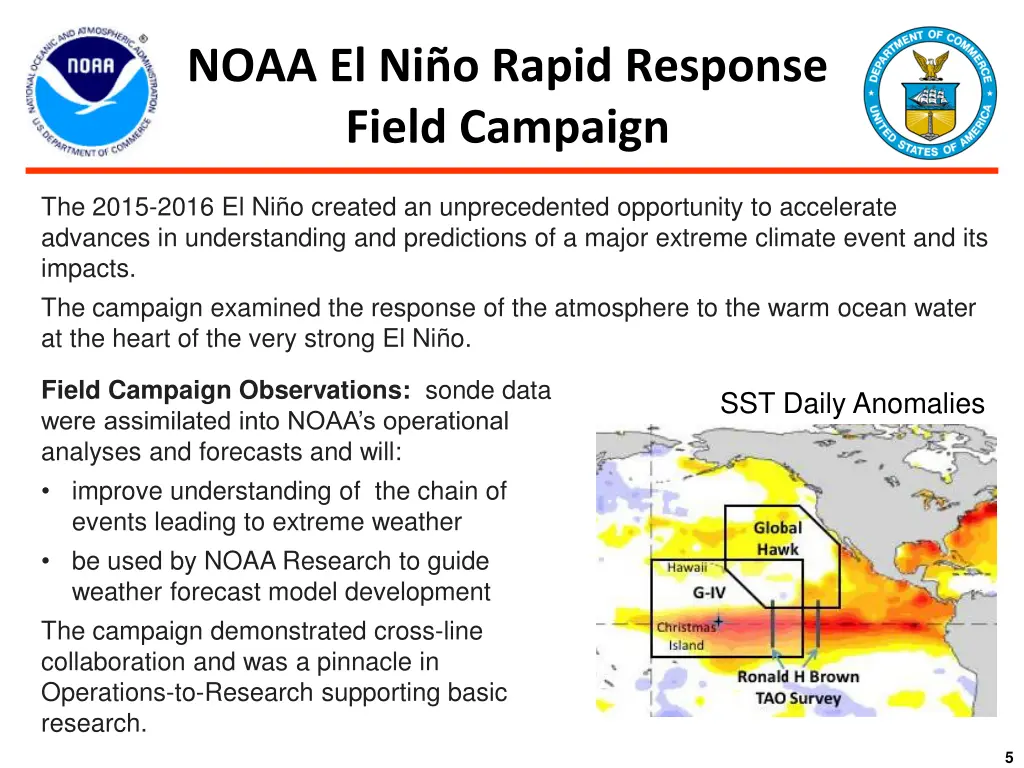 noaa el ni o rapid response field campaign