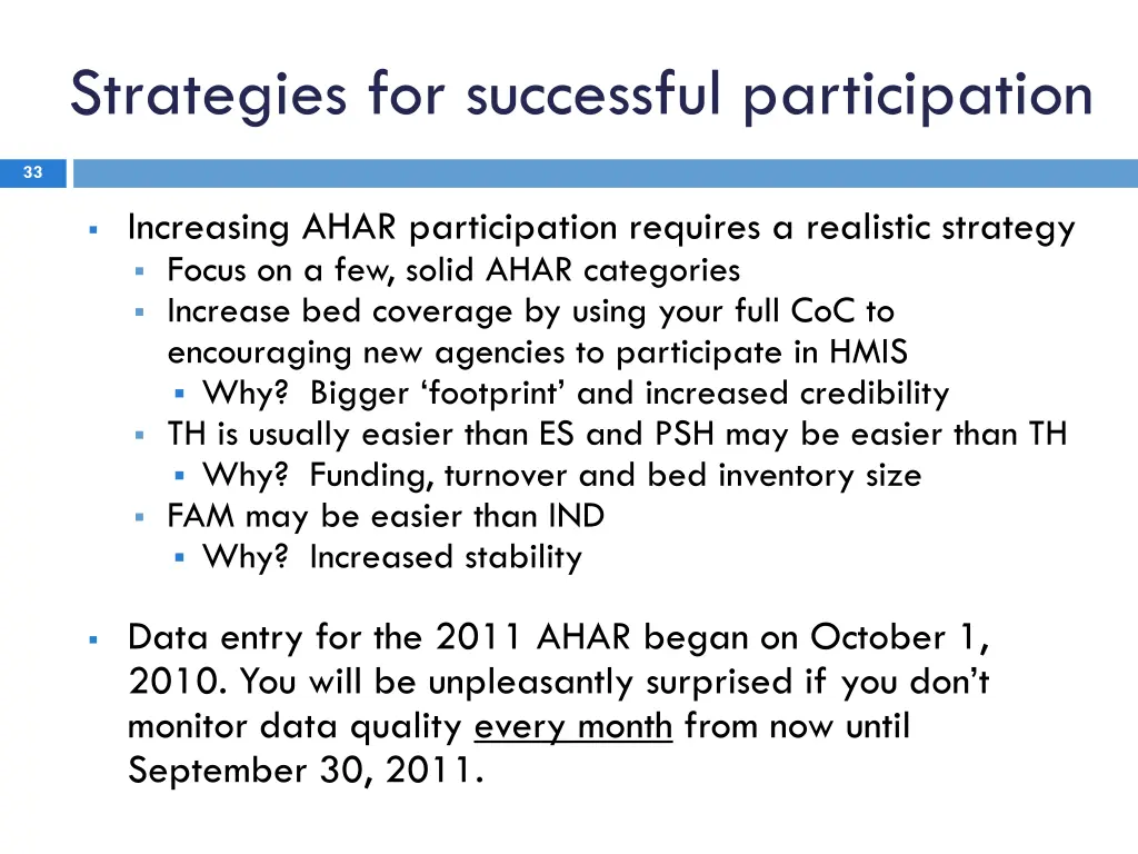 strategies for successful participation