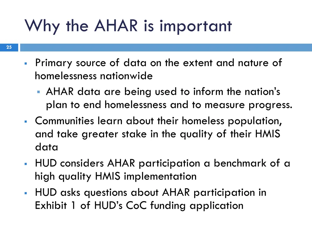 why the ahar is important