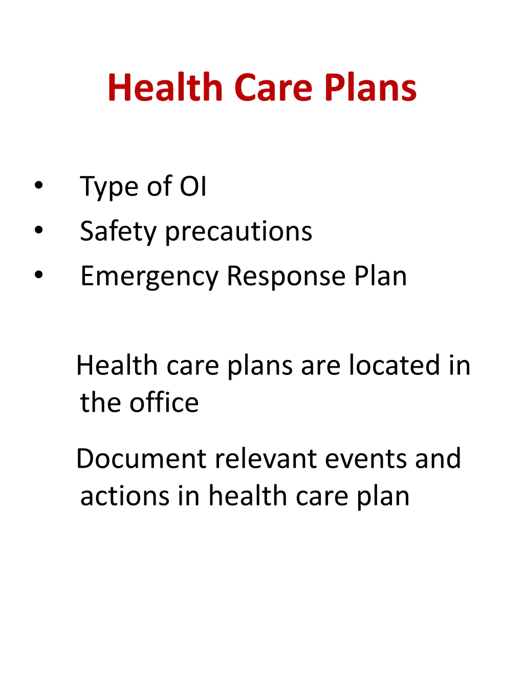 health care plans 1