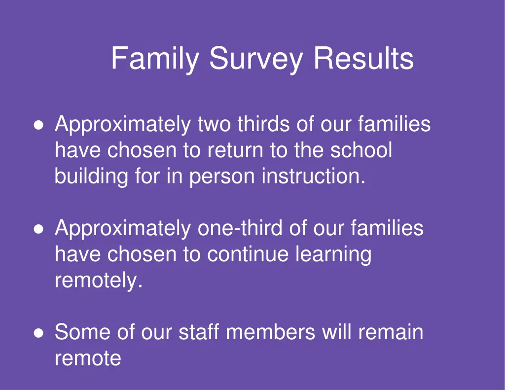 family survey results