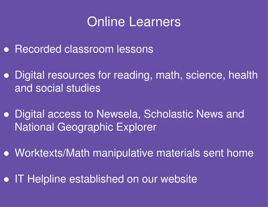 online learners