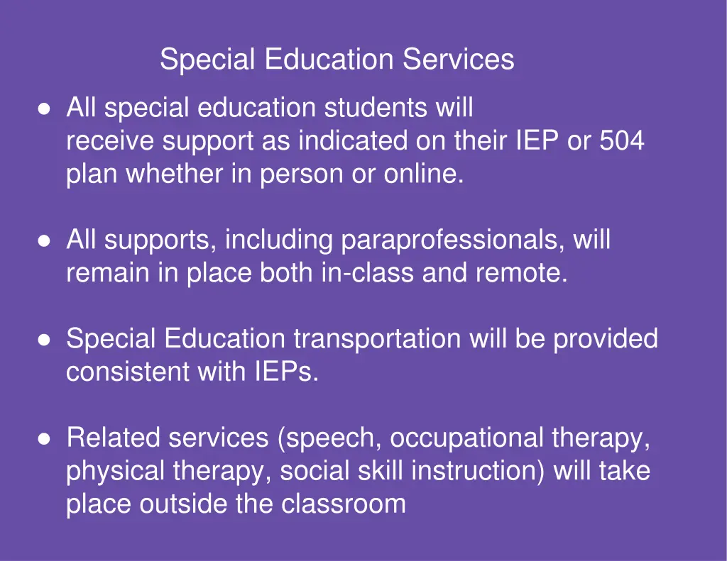 special education services