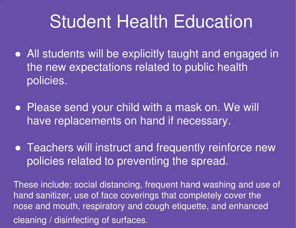 student health education