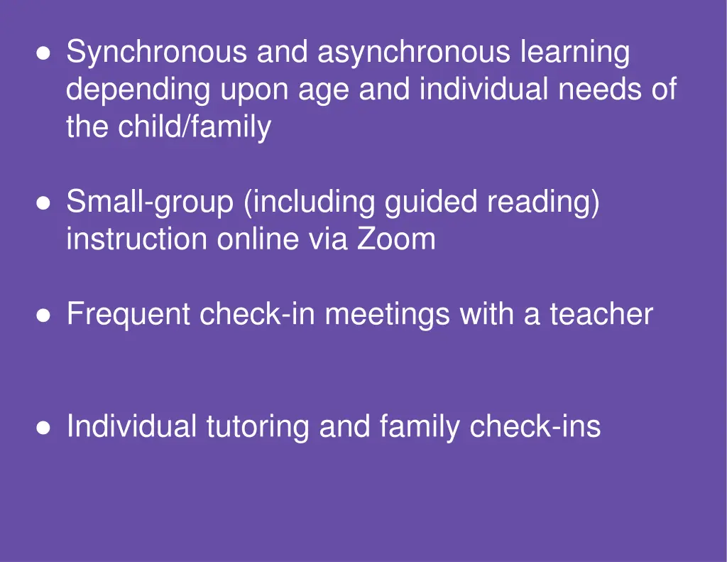 synchronous and asynchronous learning depending