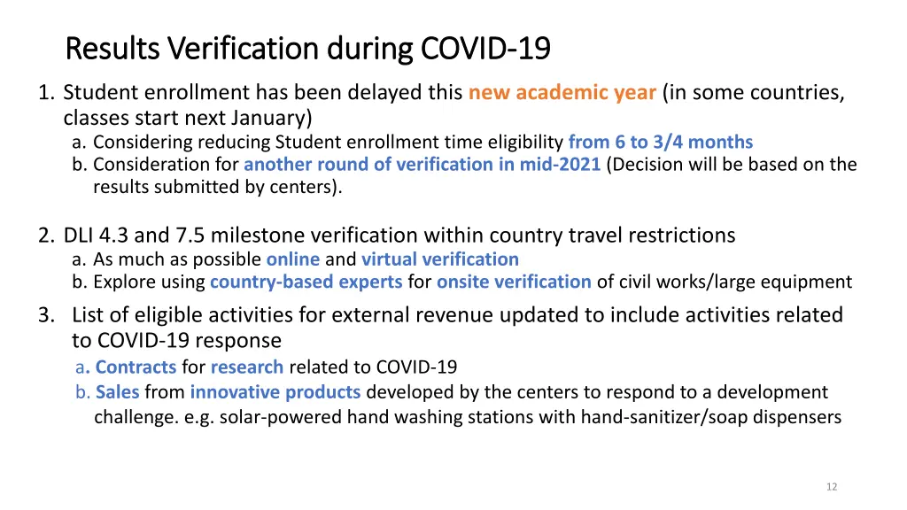 results verification during covid results