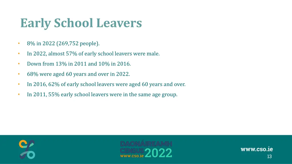 early school leavers