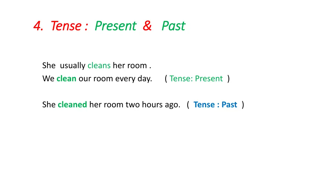 4 tense 4 tense present