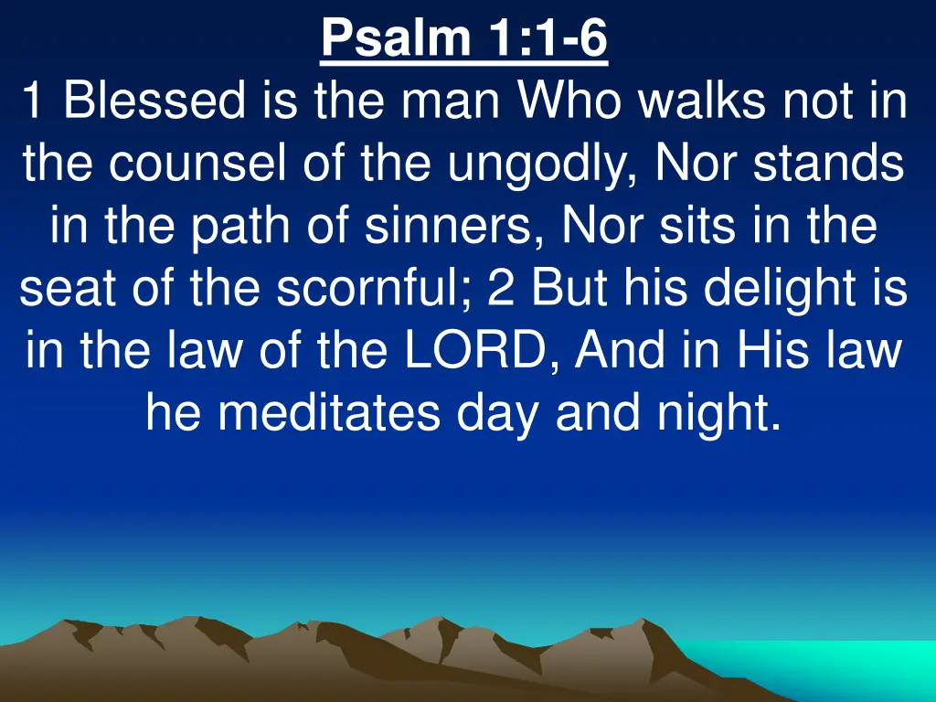 psalm 1 1 6